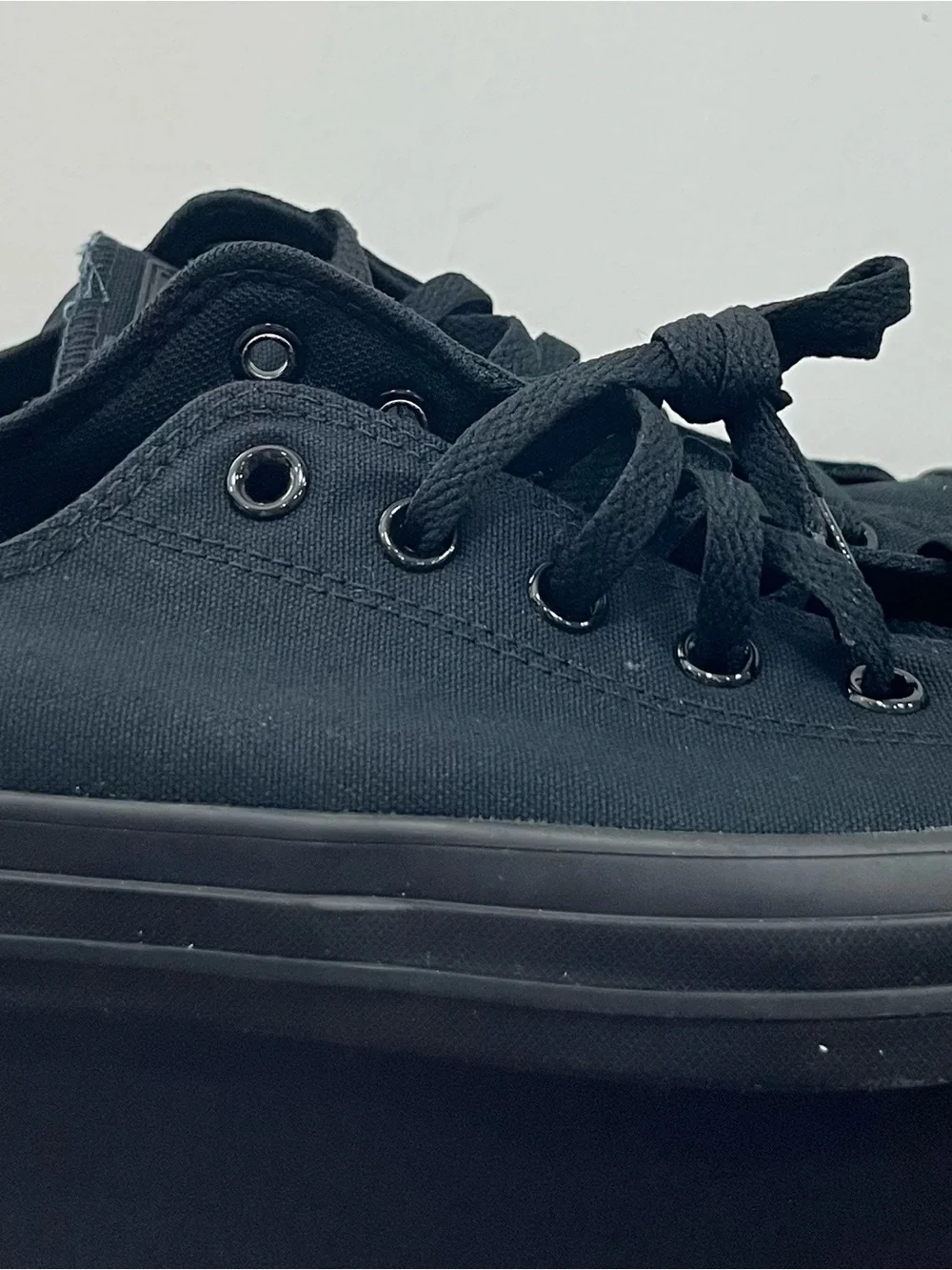 Converse Black Low Top Canvas Sneakers - Picture 9 of 10